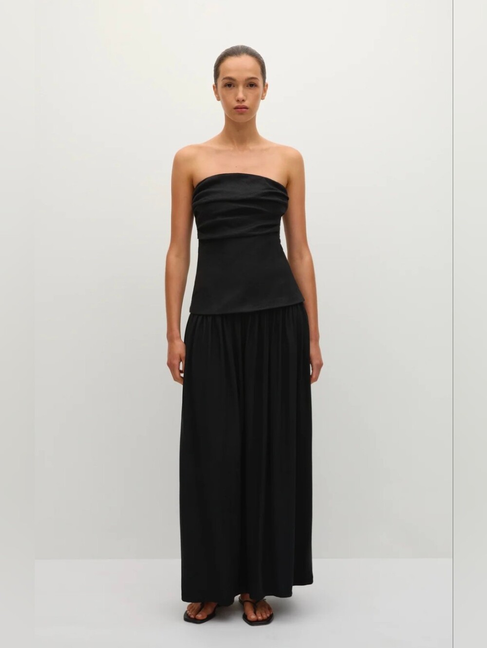 Faithfull the Brand Hedy Maxi Dress in Black - Size 4
